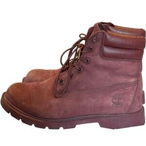 Timberland A2417 Burgundy Nubuck/ Suede Waterproof Shoes Women's Size 8 US Boots